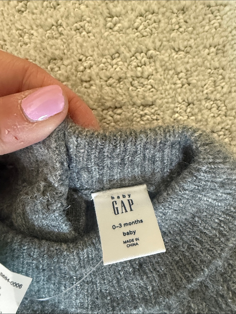 GAP Gray Ribbed Knit Baby Set - Picture 2 of 5